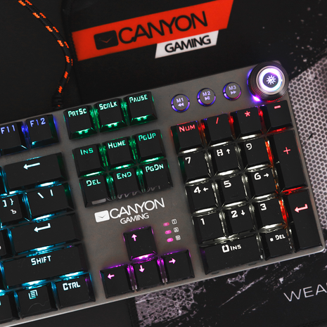 Ενσύρματο πληκτρολόγιο Canyon - Nightfall Mechanical Gaming Keyboard - CND-SKB7-US